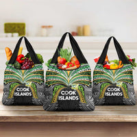 Cook Islands Rugby League Grocery Bag Tatau Tribal Motifs-Black Color - Polynesian Pride