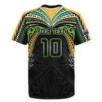 Custom Cook Islands Rugby League Rugby Jersey Tatau Tribal Motifs-Black Color - Polynesian Pride