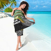Cook Islands Rugby League Sarong Tatau Tribal Motifs-Black Color - Polynesian Pride
