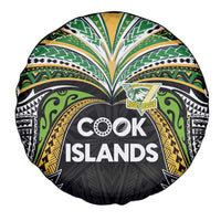 Cook Islands Rugby League Spare Tire Cover Tatau Tribal Motifs-Black Color - Polynesian Pride