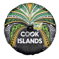 Cook Islands Rugby League Spare Tire Cover Tatau Tribal Motifs-Black Color - Polynesian Pride