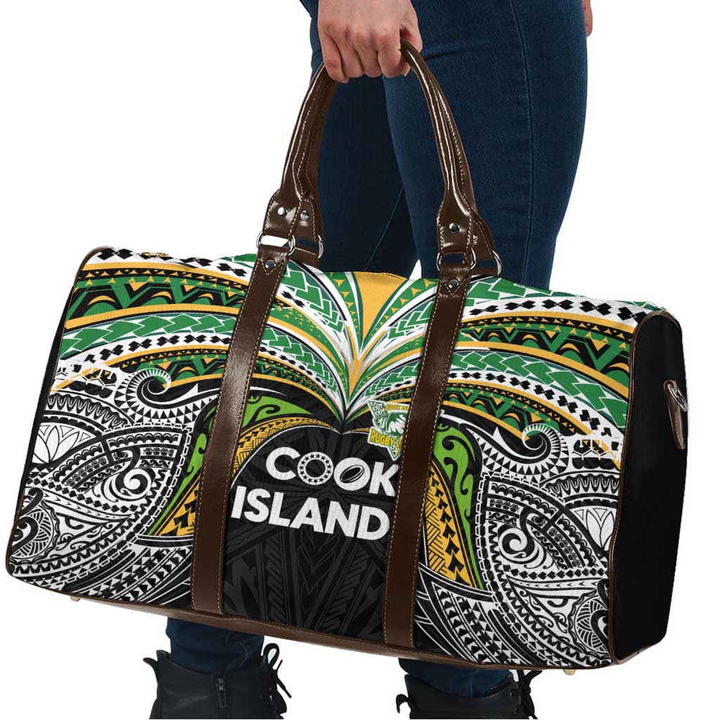 Cook Islands Rugby League Travel Bag Tatau Tribal Motifs-Black Color - Polynesian Pride