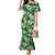 Hawaiian Quilt Pattern Mermaid Dress Hibiscus and Tribal Element Vintage Green Vibe LT03 Women Green - Polynesian Pride