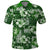 Hawaiian Quilt Pattern Polo Shirt Hibiscus and Tribal Element Vintage Green Vibe LT03 Green - Polynesian Pride