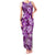 Hawaiian Quilt Pattern Family Matching Tank Maxi Dress and Hawaiian Shirt Hibiscus and Tribal Element Vintage Purple Vibe LT03 Mom's Dress Purple - Polynesian Pride