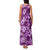 Hawaiian Quilt Pattern Family Matching Tank Maxi Dress and Hawaiian Shirt Hibiscus and Tribal Element Vintage Purple Vibe LT03 - Polynesian Pride