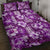 Hawaiian Quilt Pattern Quilt Bed Set Hibiscus and Tribal Element Vintage Purple Vibe LT03 Purple - Polynesian Pride