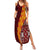 Tonga Feletoa Kupesi Fakatonga Family Matching Summer Maxi Dress and Hawaiian Shirt LT03 Mom's Dress Red - Polynesian Pride