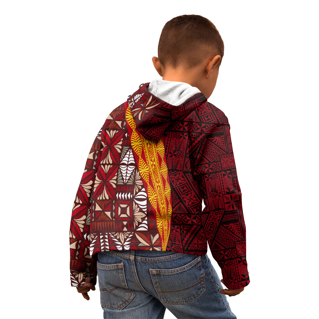 Tonga Feletoa Kupesi Fakatonga Kid Hoodie LT03 - Polynesian Pride