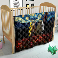 New Zealand and Australia ANZAC Day Quilt Kiwi Bird and Kangaroo Soldier Starry Night Style LT03 - Polynesian Pride