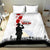 Tokelau ANZAC Day Bedding Set Lest We Forget Red Poppy Flowers and Soldier LT03 - Polynesian Pride
