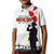 Tokelau ANZAC Day Kid Polo Shirt Lest We Forget Red Poppy Flowers and Soldier LT03 Kid White - Polynesian Pride