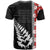 New Zealand ANZAC Day T Shirt Soldier Silver Fern with Red Poppies Flower Maori Style LT03 - Polynesian Pride