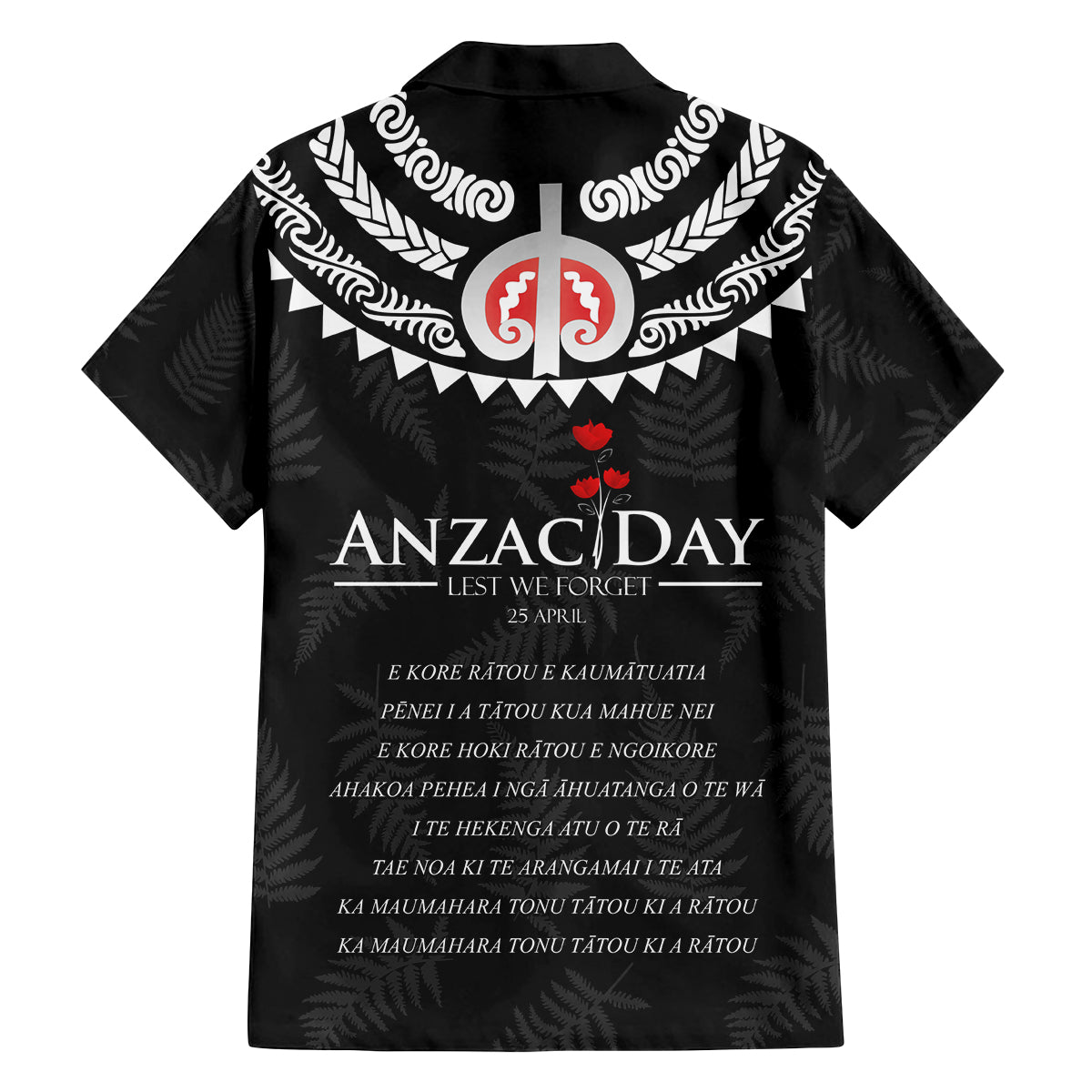 New Zealand ANZAC Day Family Matching Puletasi and Hawaiian Shirt Lest We Forget Haka Dance Respect LT03 - Polynesian Pride