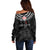 New Zealand ANZAC Day Off Shoulder Sweater Lest We Forget Haka Dance Respect LT03 - Polynesian Pride