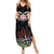 New Zealand ANZAC Day Summer Maxi Dress Lest We Forget Haka Dance Respect LT03 Women Black - Polynesian Pride