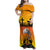 New Zealand and Australia ANZAC Day Family Matching Off Shoulder Maxi Dress and Hawaiian Shirt Gallipoli Lest We Forget LT03 Mom's Dress Yellow - Polynesian Pride