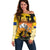 New Zealand and Australia ANZAC Day Off Shoulder Sweater Gallipoli Lest We Forget LT03 Women Yellow - Polynesian Pride