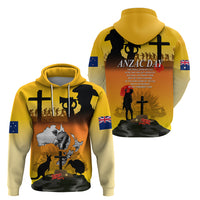 New Zealand and Australia ANZAC Day Zip Hoodie Gallipoli Lest We Forget LT03 - Polynesian Pride