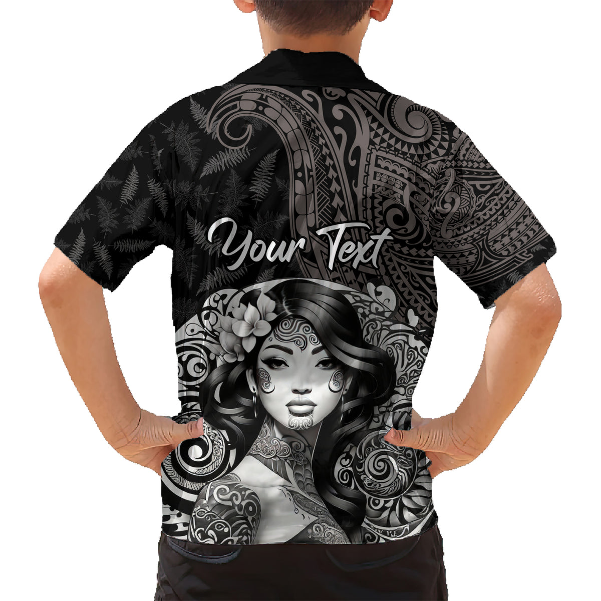 Custom New Zealand Women's Day Hawaiian Shirt Maori Tribal Girl and Silver Fern Pattern LT03 - Polynesian Pride