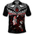 New Zealand Maori Girl Polo Shirt Silver Fern and Koru Pattern LT03 Black - Polynesian Pride