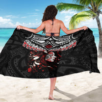 New Zealand Maori Girl Sarong Silver Fern and Koru Pattern