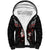 New Zealand Maori Girl Sherpa Hoodie Silver Fern and Koru Pattern LT03 Unisex Black - Polynesian Pride