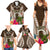 Vanuatu Selebretem 44th Indipendens Dei Family Matching Summer Maxi Dress and Hawaiian Shirt Yumi Pig Tusk and Namele Fern