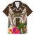 Vanuatu Selebretem 44th Indipendens Dei Family Matching Tank Maxi Dress and Hawaiian Shirt Yumi Pig Tusk and Namele Fern