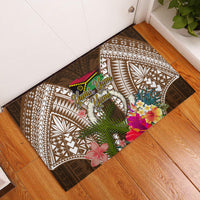 Vanuatu Selebretem 44th Indipendens Dei Rubber Doormat Yumi Pig Tusk and Namele Fern