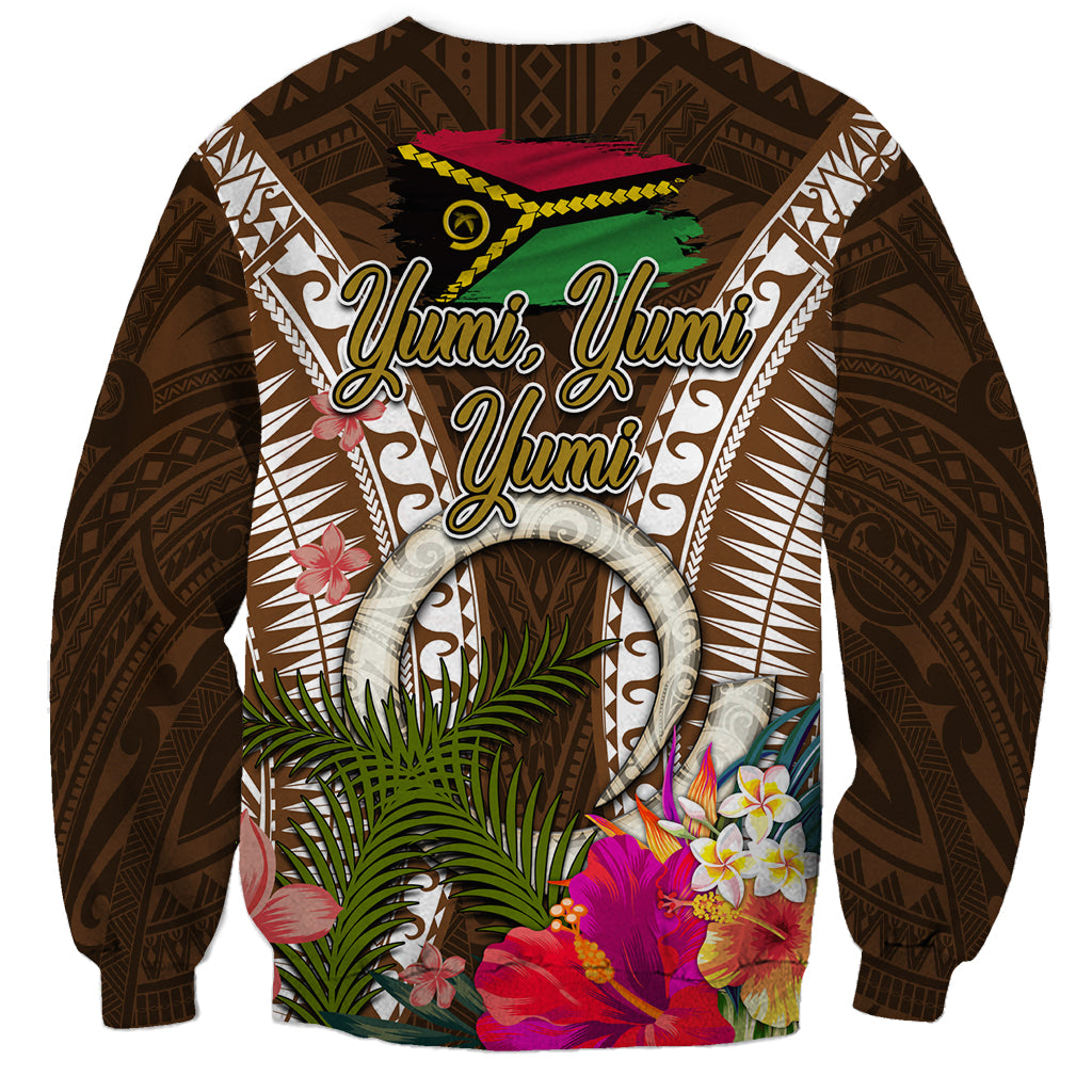 Vanuatu Selebretem 44th Indipendens Dei Sweatshirt Yumi Pig Tusk and Namele Fern