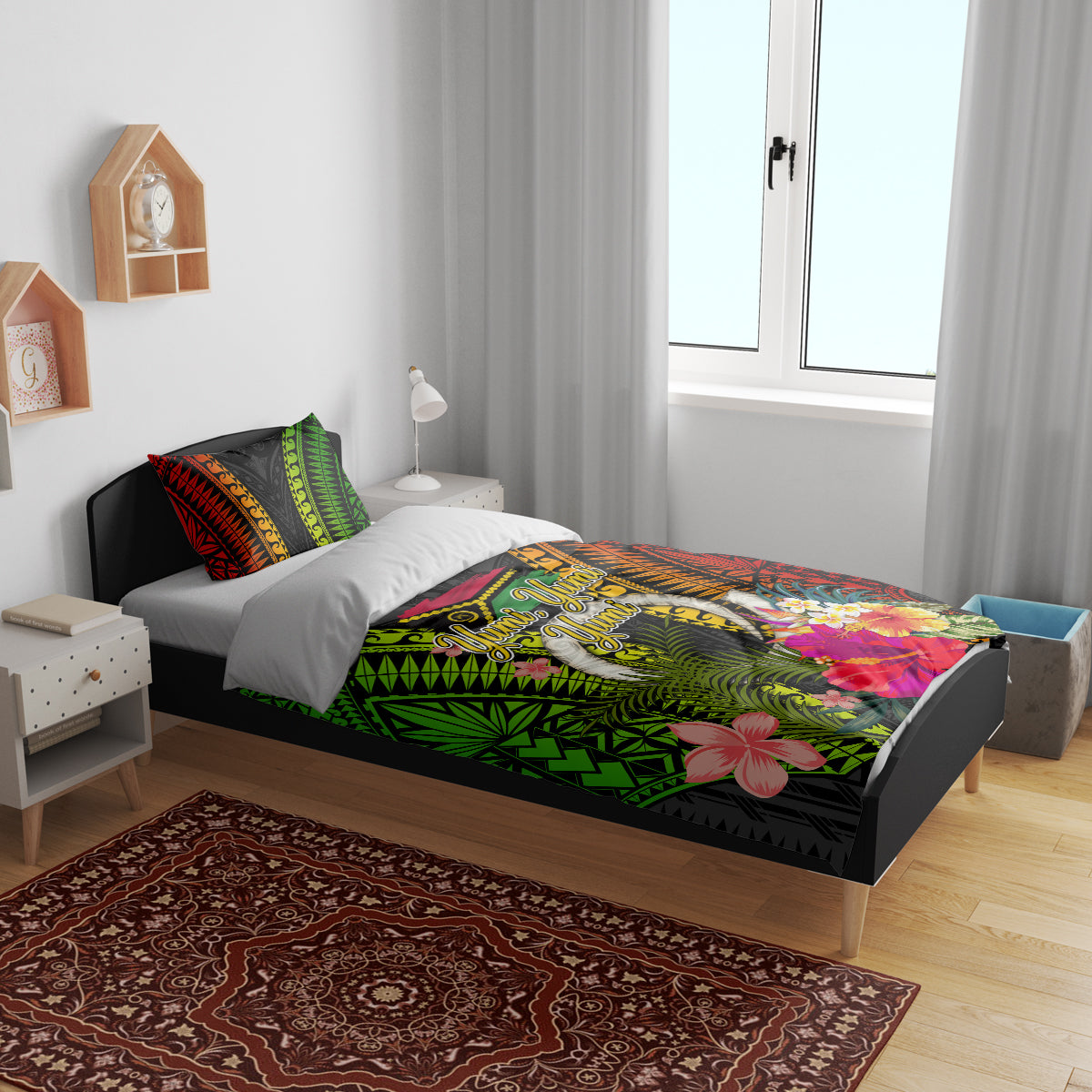 Vanuatu Independence Day Bedding Set Tugeta Yumi Selebretem Indipendens Dei