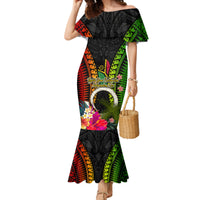 Vanuatu Independence Day Family Matching Mermaid Dress and Hawaiian Shirt Tugeta Yumi Selebretem Indipendens Dei