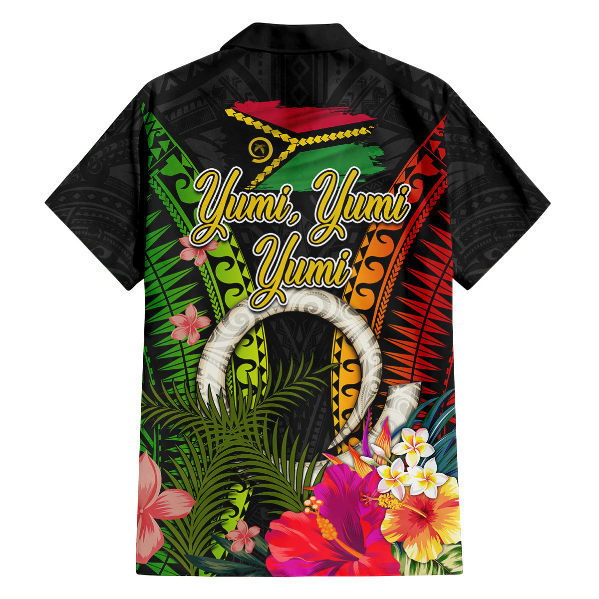 Vanuatu Independence Day Family Matching Off Shoulder Short Dress and Hawaiian Shirt Tugeta Yumi Selebretem Indipendens Dei