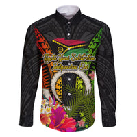 Vanuatu Independence Day Family Matching Off Shoulder Short Dress and Hawaiian Shirt Tugeta Yumi Selebretem Indipendens Dei