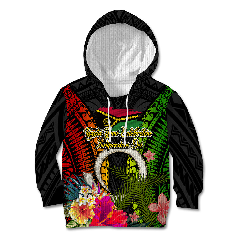 Vanuatu Independence Day Kid Hoodie Tugeta Yumi Selebretem Indipendens Dei