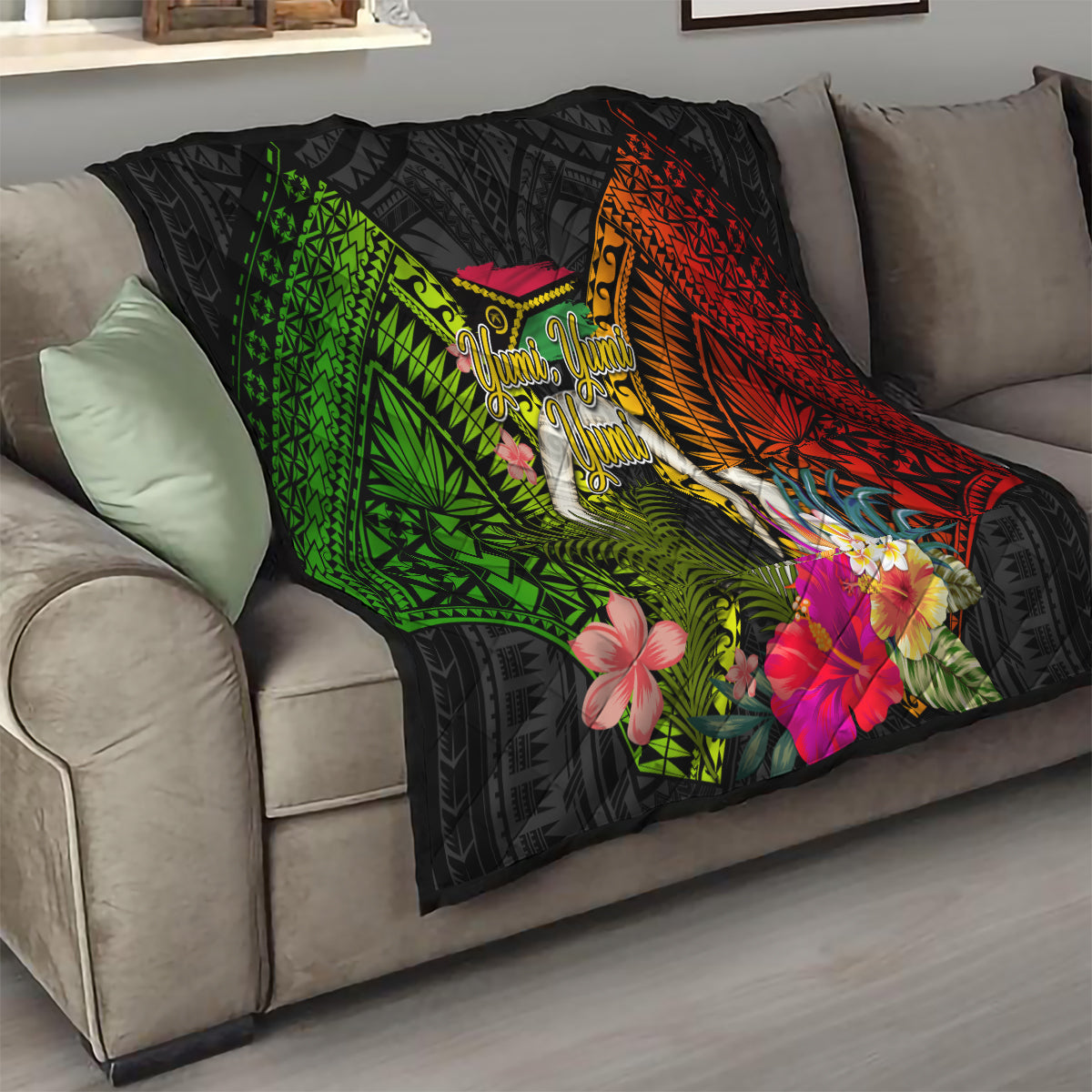 Vanuatu Independence Day Quilt Tugeta Yumi Selebretem Indipendens Dei