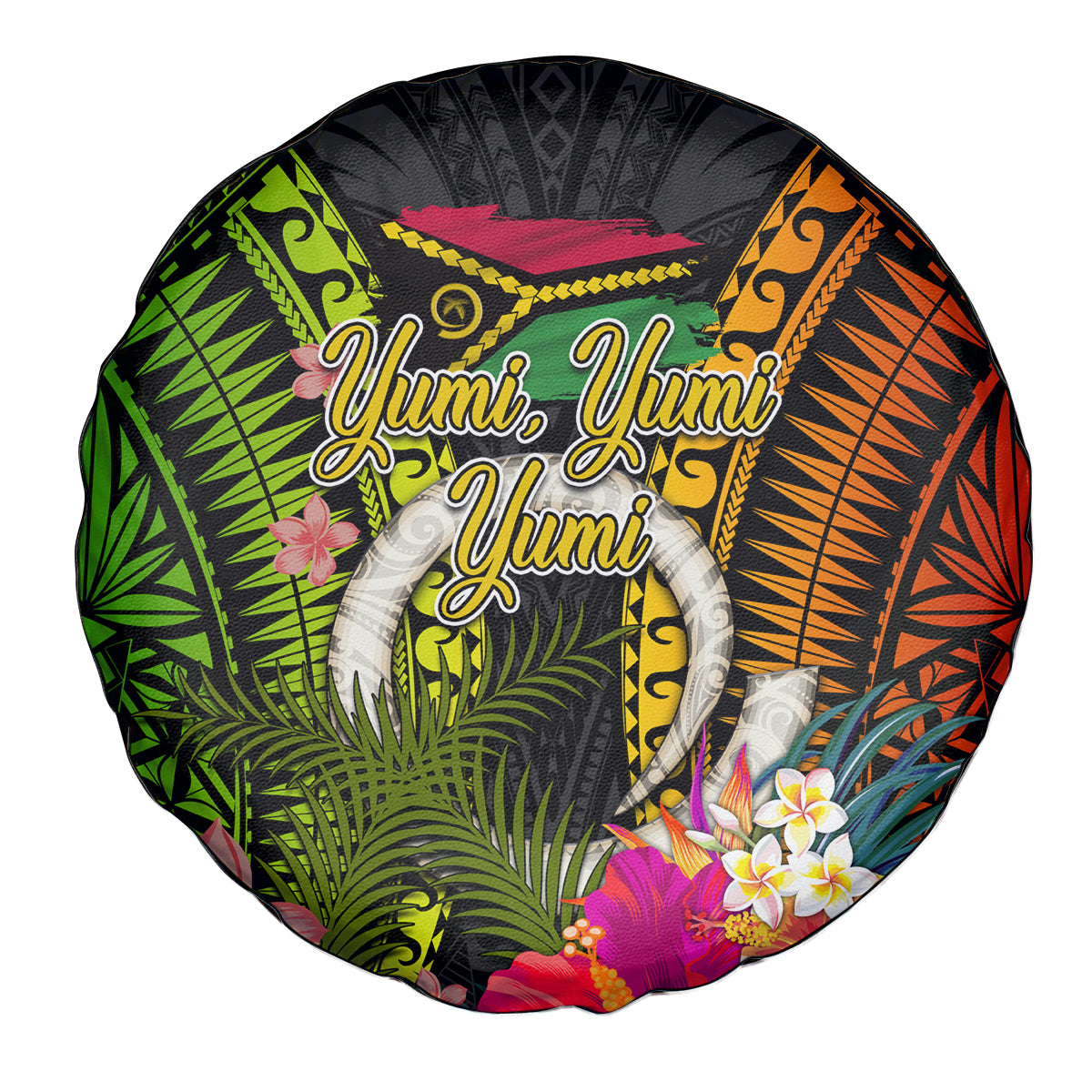Vanuatu Independence Day Spare Tire Cover Tugeta Yumi Selebretem Indipendens Dei