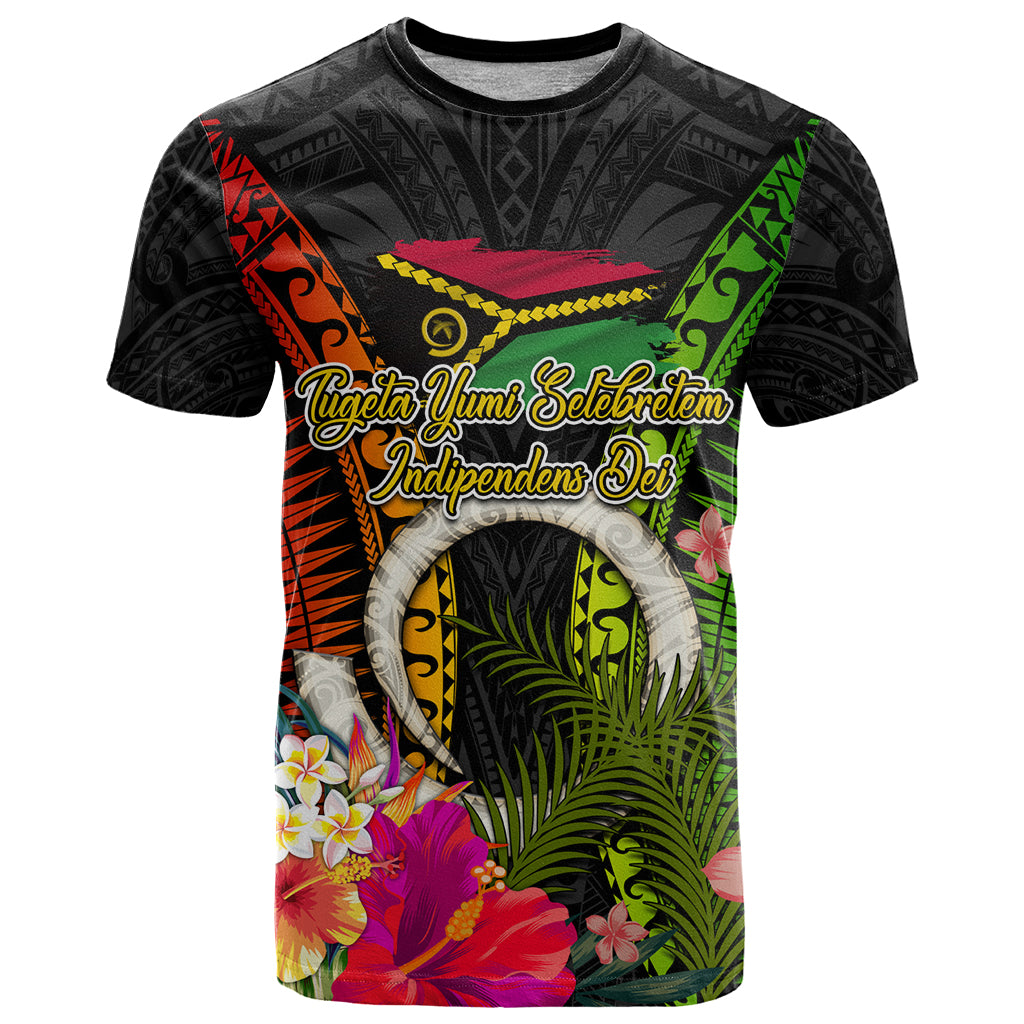 Vanuatu Independence Day T Shirt Tugeta Yumi Selebretem Indipendens Dei