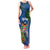 Fiji Independence Day Family Matching Tank Maxi Dress and Hawaiian Shirt Fijian Coat of Arms Palm and Hibiscus Tapa Pattern