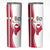 Greenland and Denmark Together Skinny Tumbler National Country Map and Flag Style
