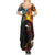 New Zealand and Australia Together Summer Maxi Dress Maori Tattoo Paua Shell mix Aboriginal Pattern