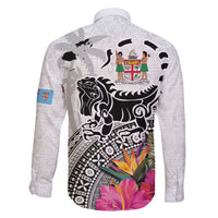 Fiji Iguana Family Matching Mermaid Dress and Hawaiian Shirt Tapa Tribal Tattoo and Hibiscus LT03 - Polynesian Pride