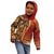 Samoan Pacific Tribal Flower Geometric Art Tattoos Kid Hoodie Siapo Pattern Flame Sunset - Polynesian Pride