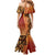 Samoan Pacific Tribal Flower Geometric Art Tattoos Mermaid Dress Siapo Pattern Flame Sunset - Polynesian Pride