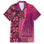 Samoan Pacific Tribal Flower Geometric Art Tattoos Family Matching Summer Maxi Dress and Hawaiian Shirt Siapo Pattern Romantic Rose - Polynesian Pride