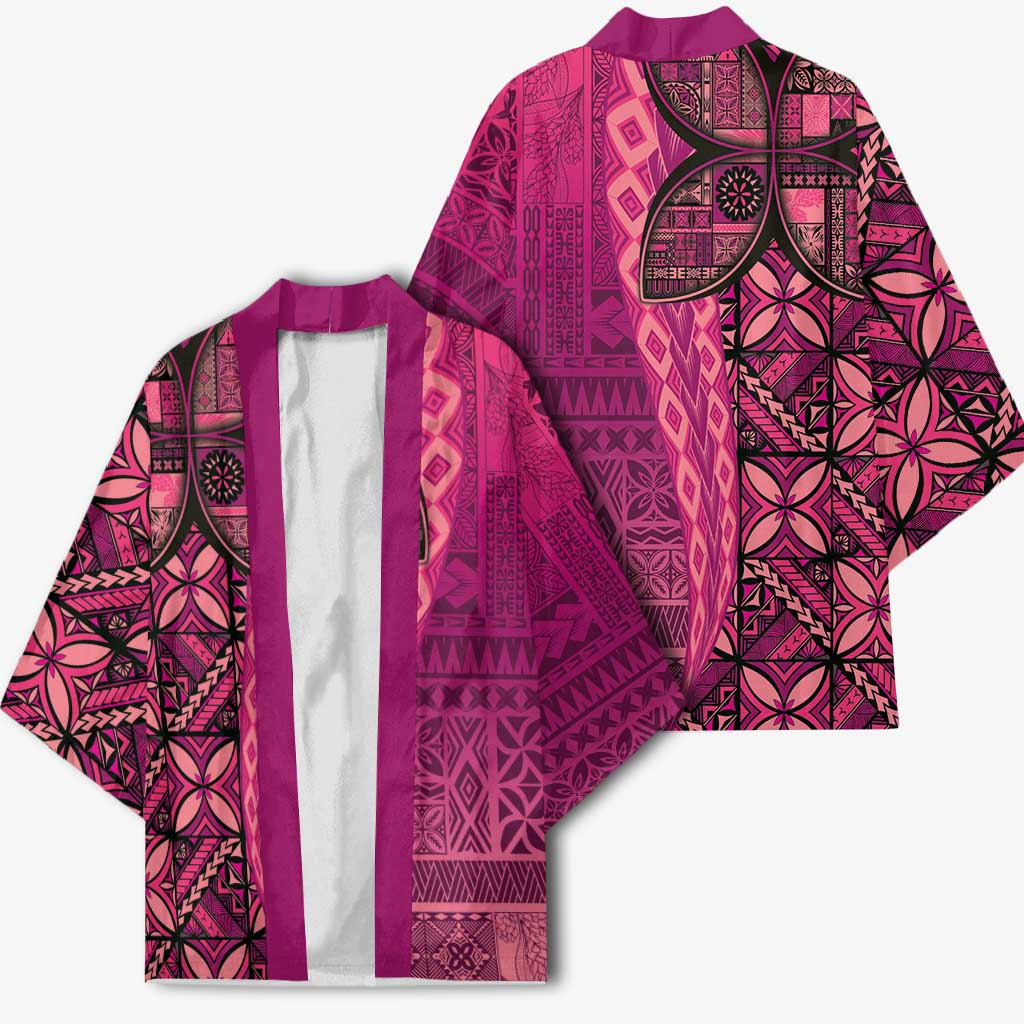 Samoan Pacific Tribal Flower Geometric Art Tattoos Kimono Siapo Pattern Romantic Rose - Polynesian Pride