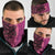 Samoan Pacific Tribal Flower Geometric Art Tattoos Neck Gaiter Siapo Pattern Romantic Rose LT03