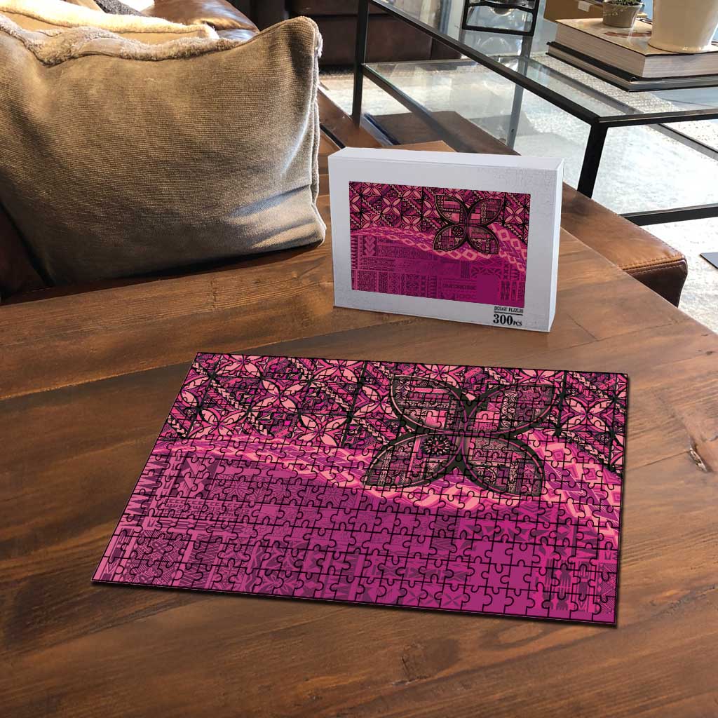 Samoan Pacific Tribal Flower Geometric Art Tattoos Puzzle Siapo Pattern Romantic Rose - Polynesian Pride