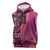 Samoan Pacific Tribal Flower Geometric Art Tattoos Sleeveless Hoodie Siapo Pattern Romantic Rose - Polynesian Pride